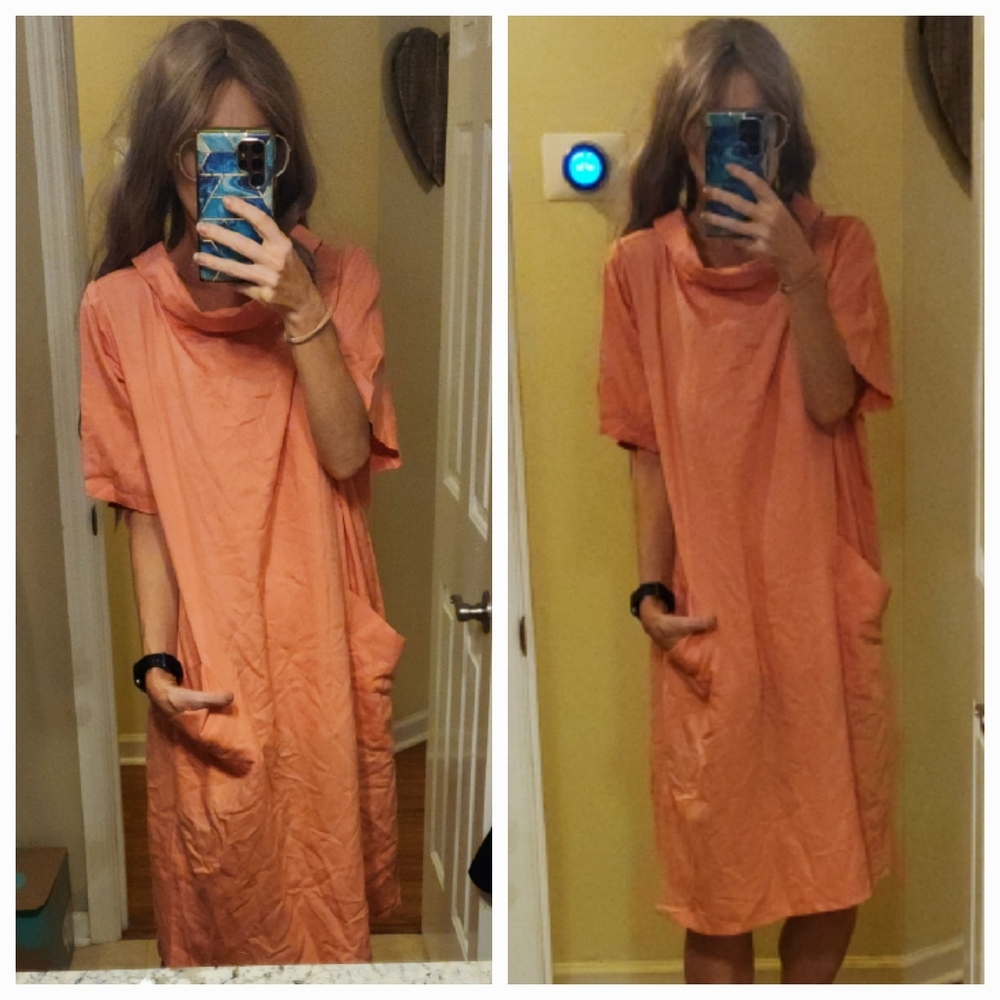 Vintage Anthony Richards Linen Blend Mod Shift Dress